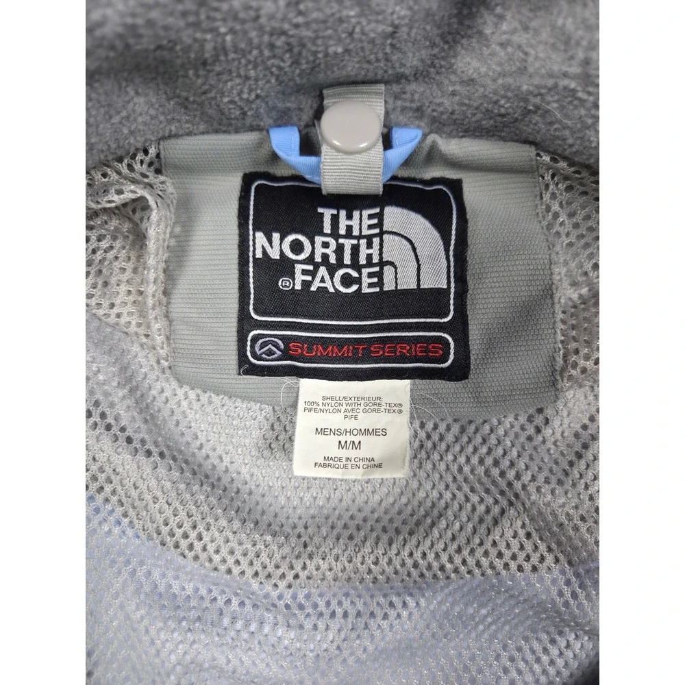 The North Face Summit Series Jacket Mens M Blue Waterproof HyVent Hooded Shell